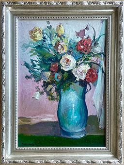 Michele Cascella, 'Vase with Flowers', Oil on canvas