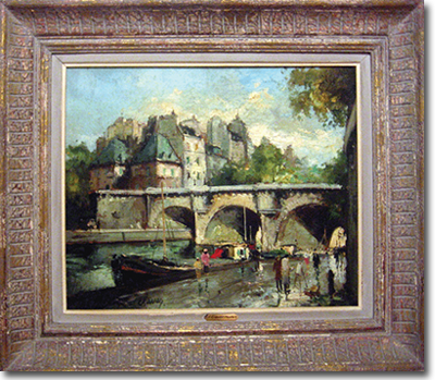 Fernand Claver, 'Le Pont Neuf', Oil on Canvas