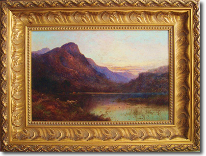 Alfred Fontville De Breanski, Jr., 'Evening at Buttermere', Oil on Canvas