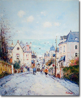 Jean-Pierre Dubord, 'La Decent a la Mer', Oil on Canvas