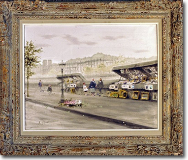 Andre Gisson, 'Road by the River Seine', Oil on Canvas