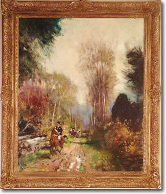 Jules Renee Herve, 'Fox Hunt', Oil on Canvas