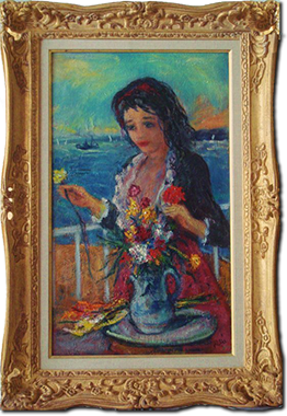 Robert Philipp, 'On the Terrace at Gloucester', Oil on Canvas