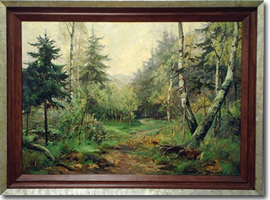Harald Julius Niels Pryn, 'The Forest Path', Oil on Canvas