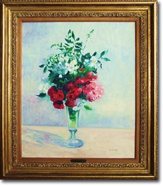 Gaston Sebire, 'Bouquet a la Flute', Oil on Canvas