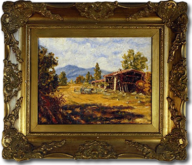 Juan Pablo Salinas y Teruel, 'Montanas de Leone', Oil on Canvas on Board