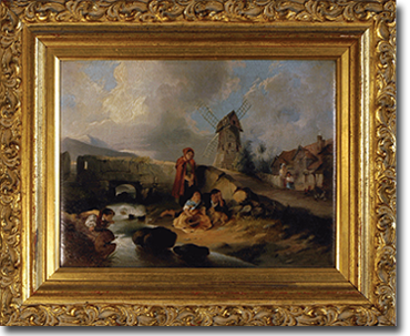 F.W., Topham, 'The Wayfarers', Oil on Board