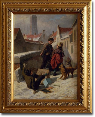 Jan Walraven, 'The Sleigh Ride', Oil on Board