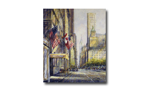 Guy Dessapt, 'New York, Fifth Avenue', Oil on Canvas