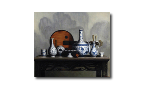 S.H. Lee, 'Still Life Porcelain', Oil on Canvas