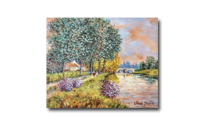 Claude Mourier, 'Le Pont De Lore', Oil on Canvas