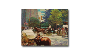 Xue Jian Xin, 'Central Park South', Oil on Canvas