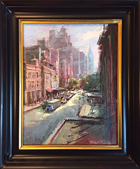 Michele Byrne, 'View from the Highline', Oil on Board