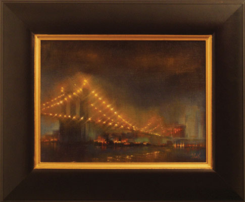 Janet Cook, 'Brooklyn Bridge, Dusk'